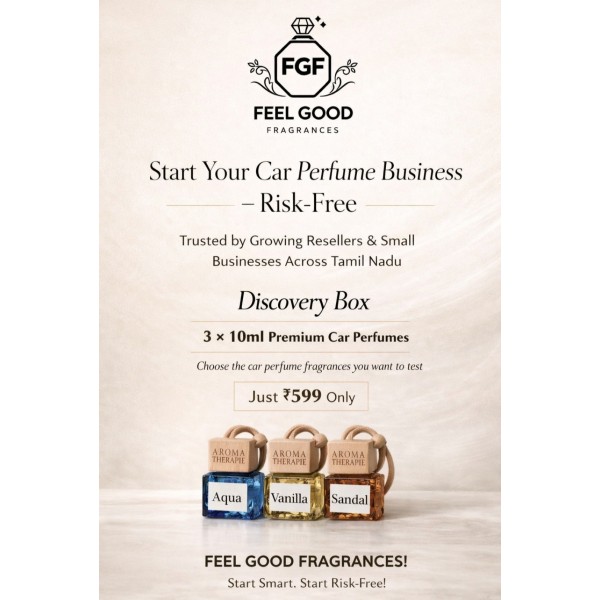 FGF Premium Car Perfumes – Wholesale & Reseller Opportunity for Car Wash, Detailing & Accessories Shops in Coimbatore