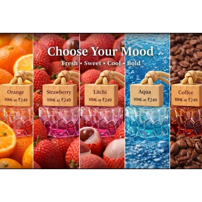 Litchi and pineapple fruity car perfume for city driving