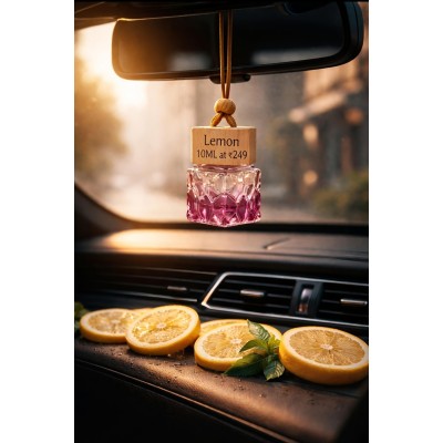 Lemon car freshener for hatchback and sedan