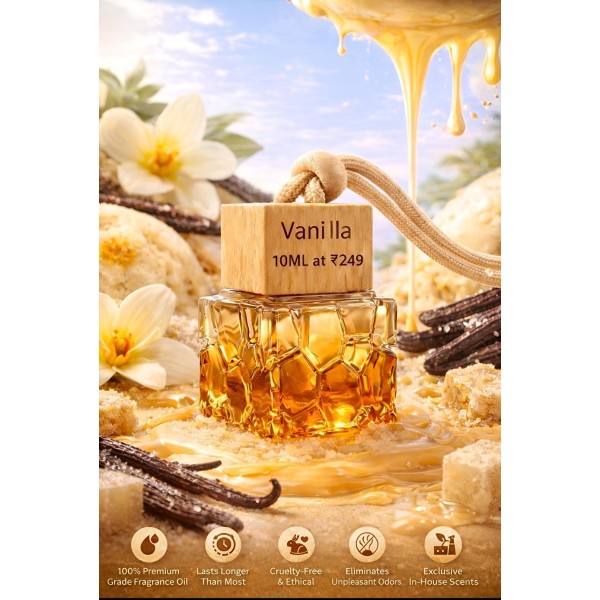 Spiced Vanilla Car Diffuser for Holiday Season Drives in Coimbatore