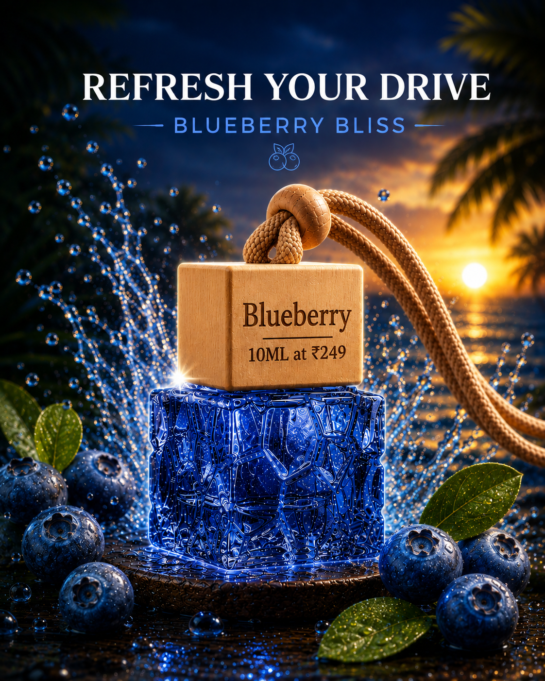 Blueberry Bliss – Car Perfume Diffuser | Car Perfume | Feel Good Fragrances