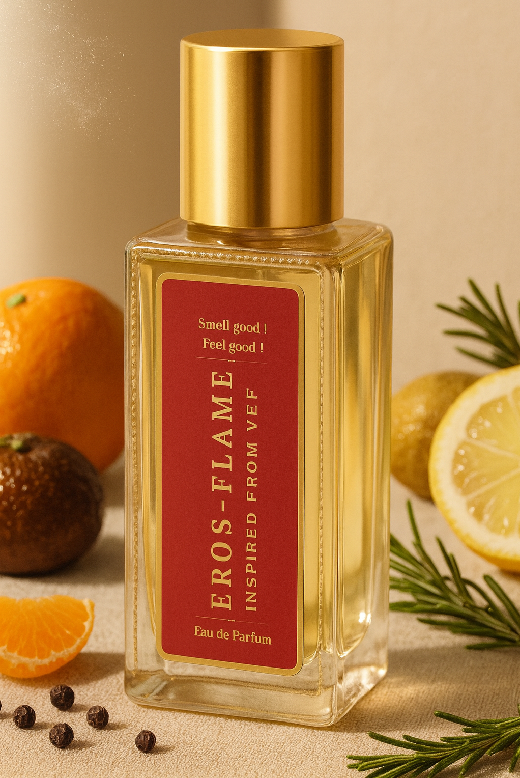 Eros Flame – Unisex Woody Spicy | Inspired Perfume | Feel Good Fragrances