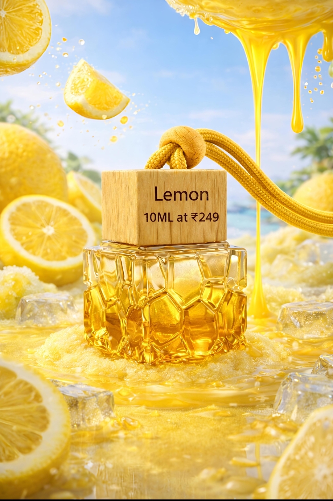 Lemon Splash – Car & Wearable Perfume | Car Perfume | Feel Good Fragrances