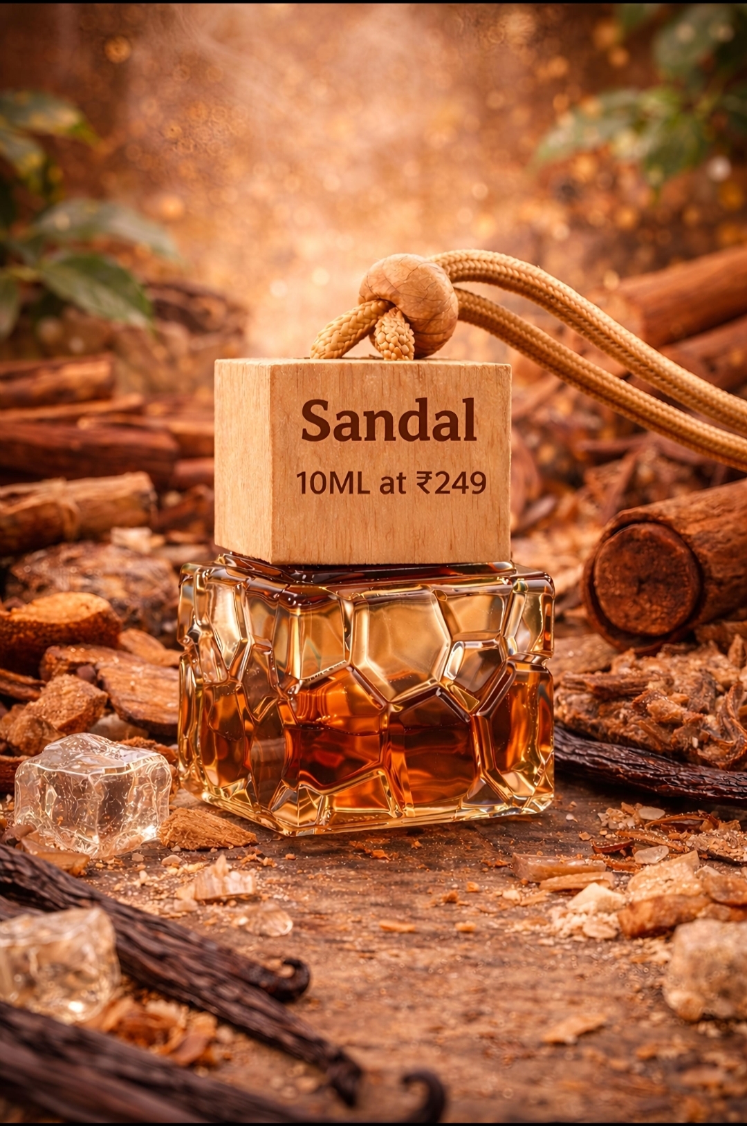Sandal Serenity – Car & Wearable Perfume | Car Perfume | Feel Good Fragrances